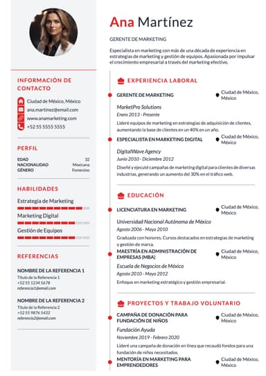CV de demostración