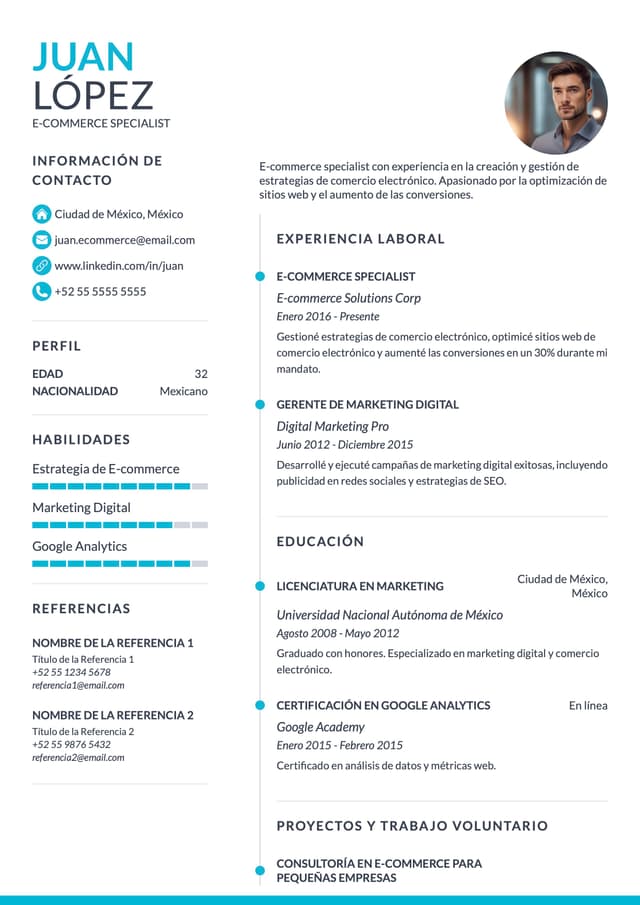 CV de demostración